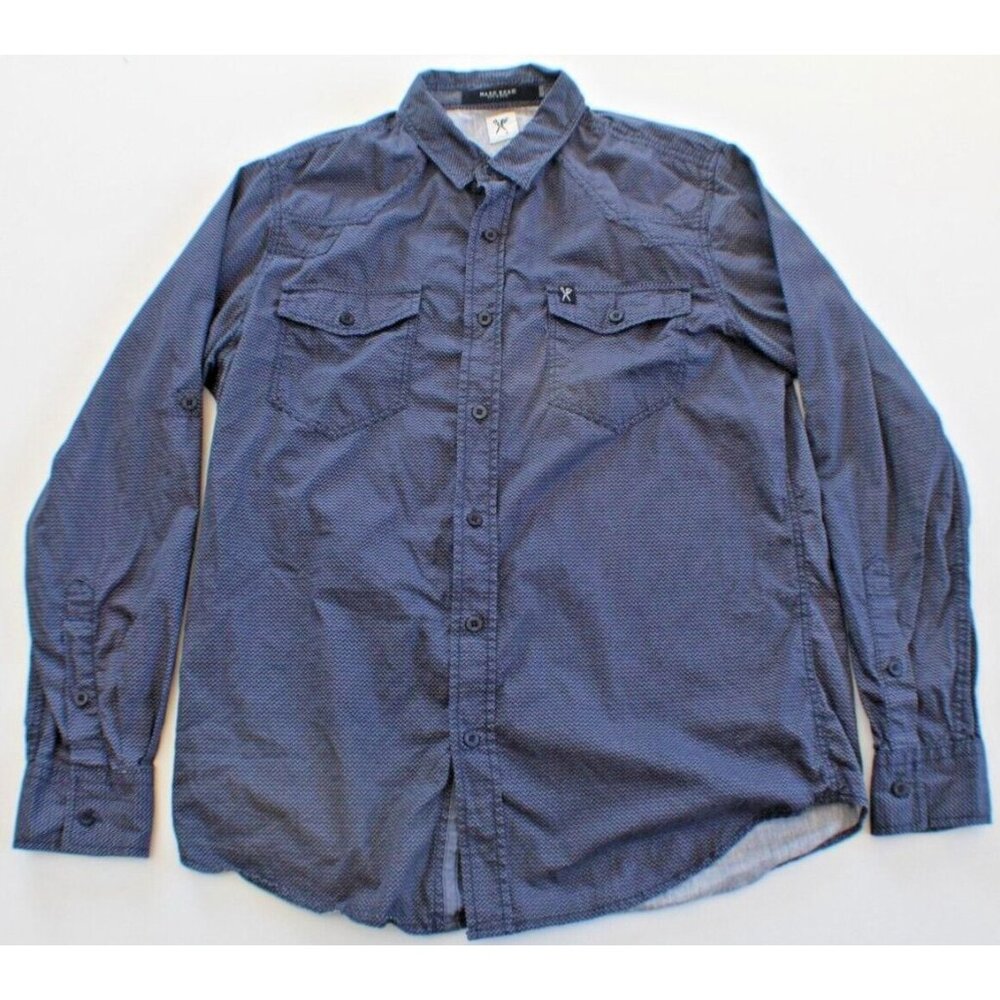 Marc Ecko Cut and Sew Button Up Shirt Men's Size M